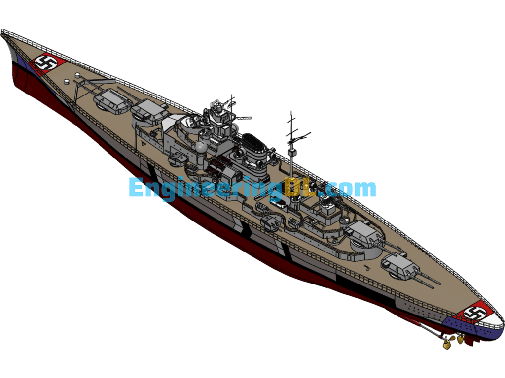 Bismarck Battleship SolidWorks Free Download