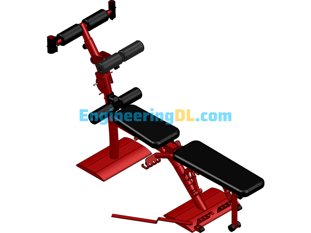 Fitness Equipment 3D Model SolidWorks, 3D Exported Free Download