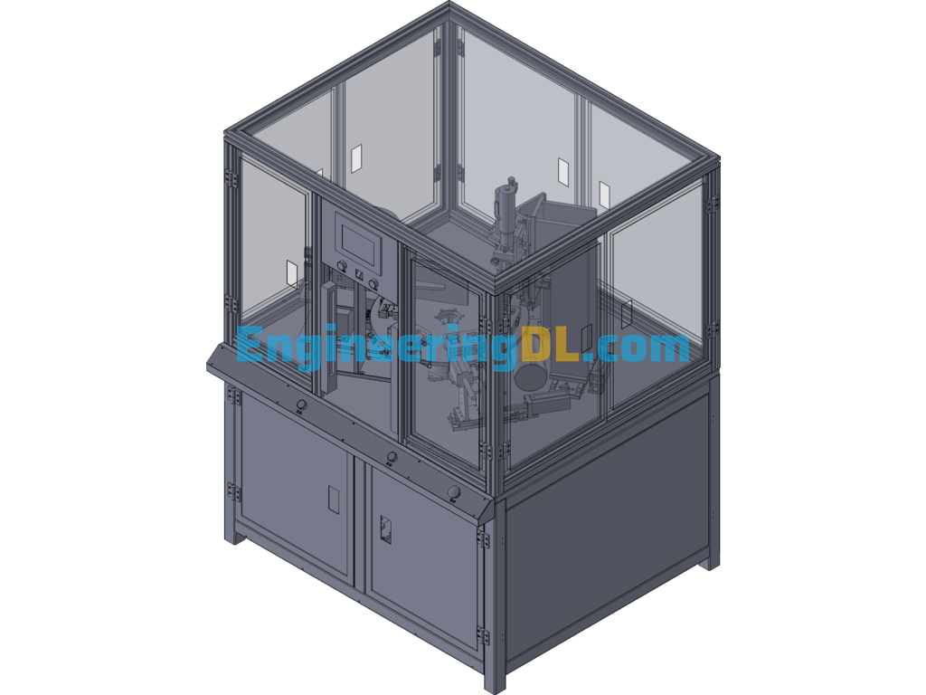 Yarn Storage Device High Efficiency Assembly Machine 3D Exported Free Download