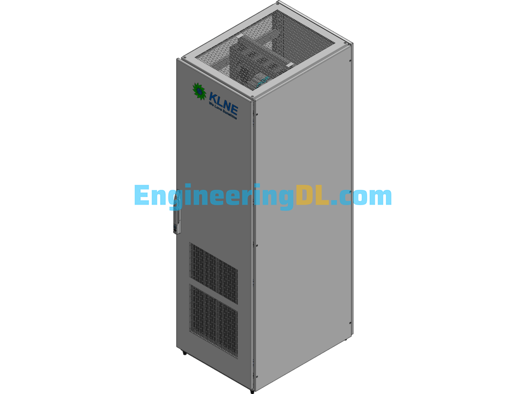 Photovoltaic Power Generation Equipment:250kw Photovoltaic Inverter AutoCAD, 3D Exported Free Download