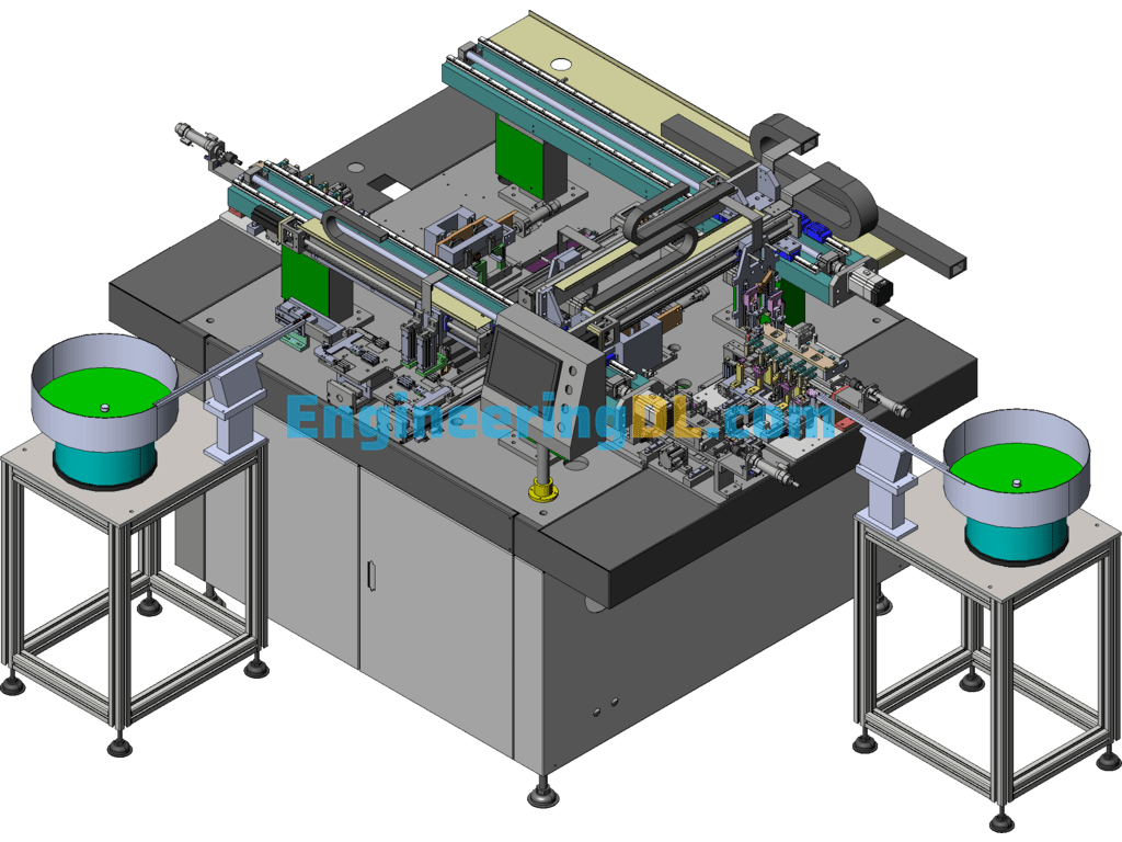 Automatic LED Lamp Insertion Machine (Can Be Converted To Energy-Saving Lamp Insertion Machine) SolidWorks Free Download