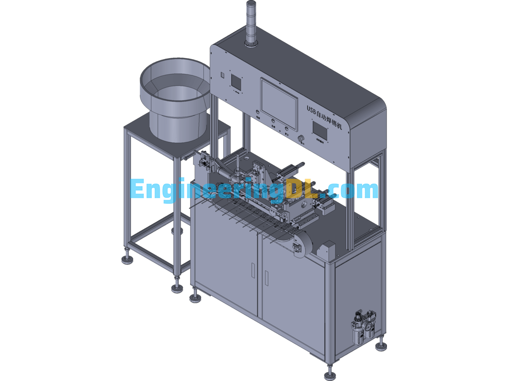 Automatic USB Solder Machine 3D Exported Free Download