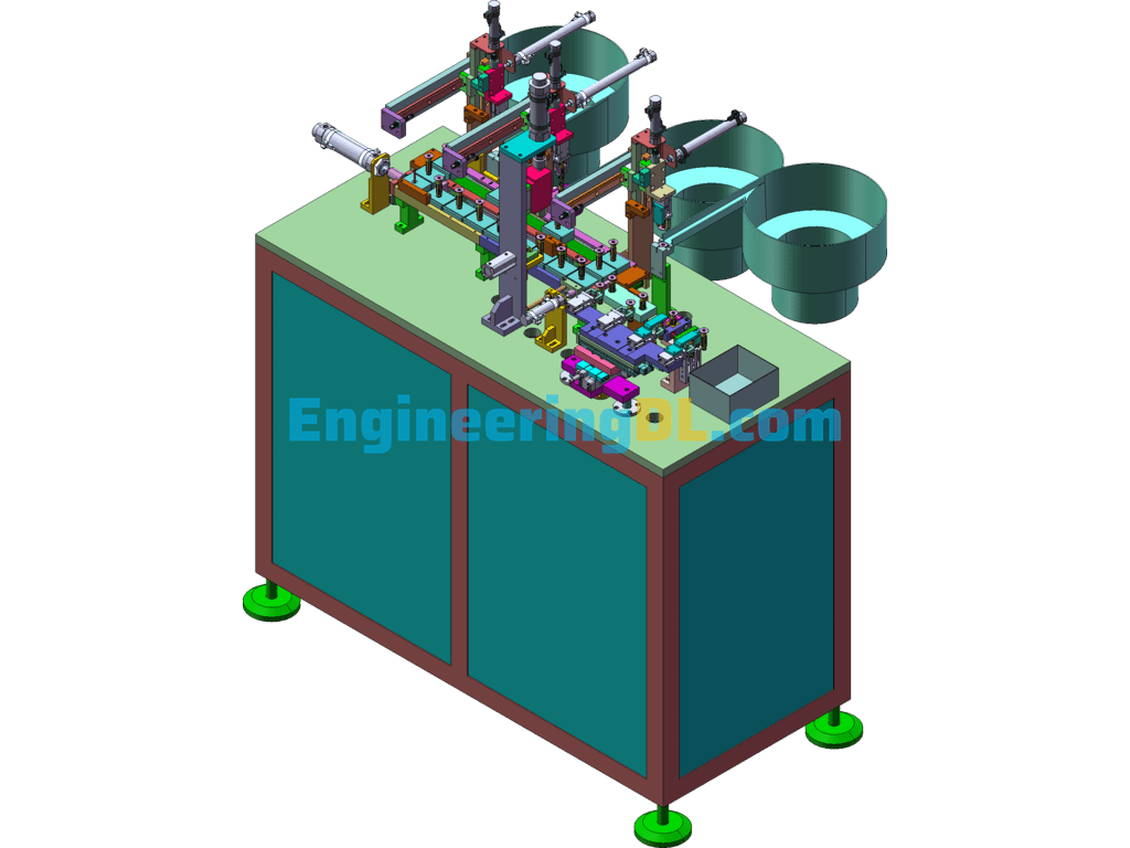 Full Set Of Automatic Spot Welder For Loading And Unloading SolidWorks Free Download