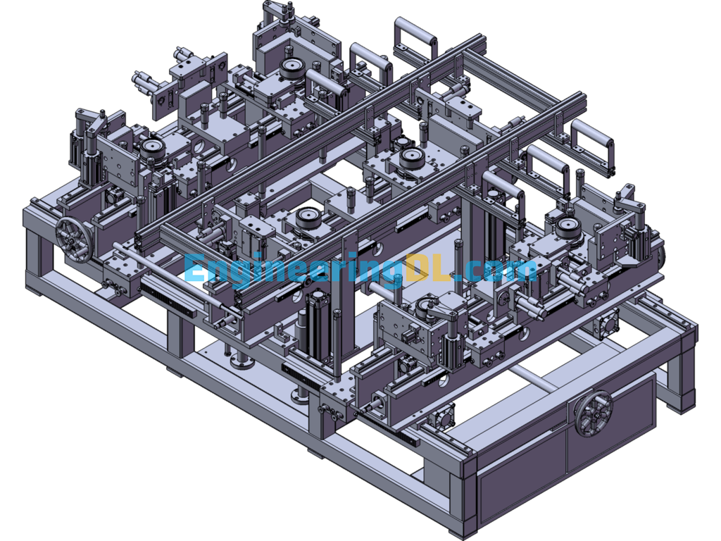 Automatic Non-Spill Glue Pressing Machine SolidWorks Free Download
