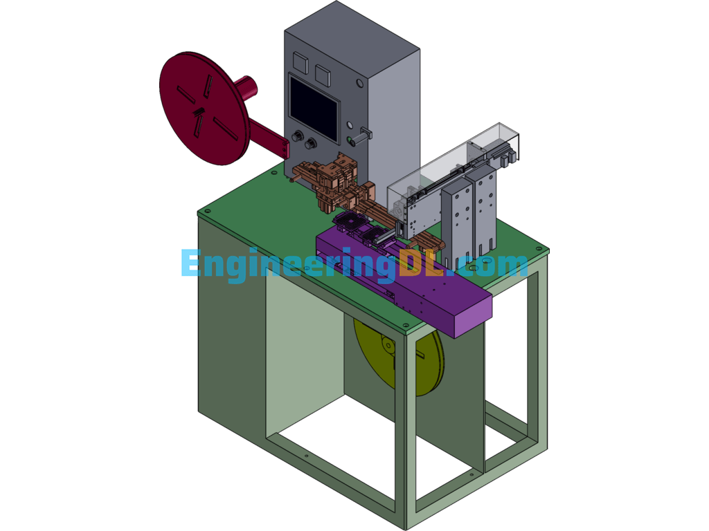 Automatic Packaging Machine (SW Design) SolidWorks, 3D Exported Free Download