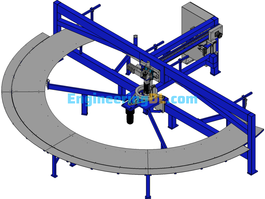 Automatic Tube Bender Assembly (SolidWorks, CreoProE), 3D Exported Free Download