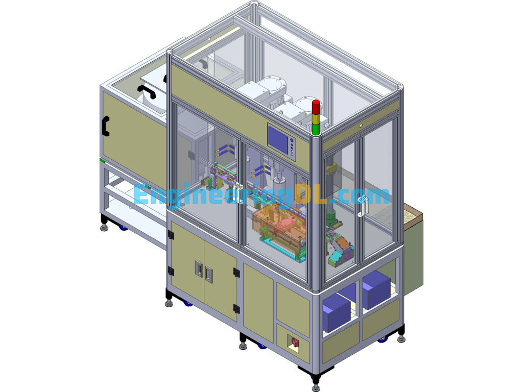 Automatic Punching And Tapping Equipment (Already Produced Equipment) SolidWorks, 3D Exported Free Download