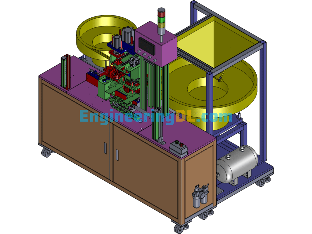 Automatic Punching Machine Equipment SolidWorks Free Download