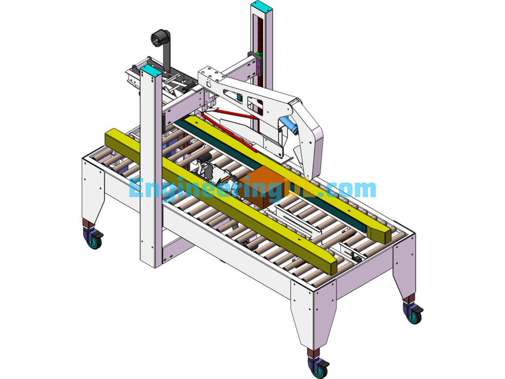 Automatic Folding And Sealing Machine SolidWorks, 3D Exported Free Download