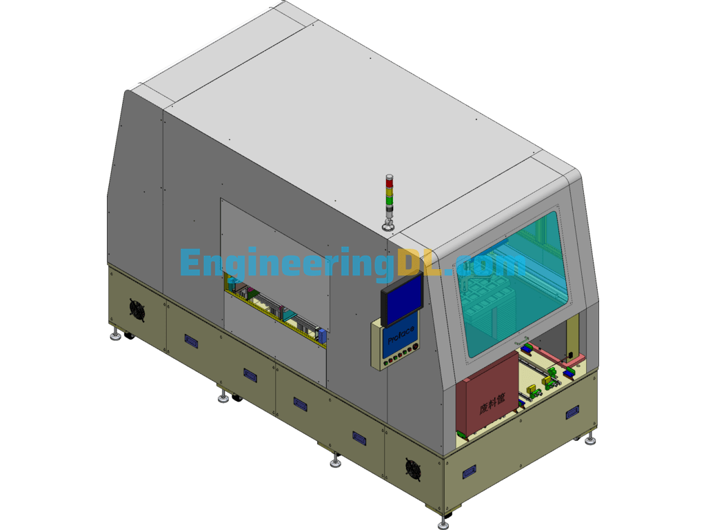 Fully Automatic Plug-In Equipment (Already Produced Equipment) SolidWorks, 3D Exported Free Download