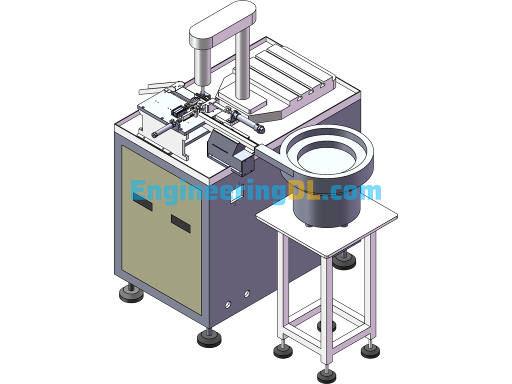 Automatic Tapping Machine SolidWorks, 3D Exported Free Download