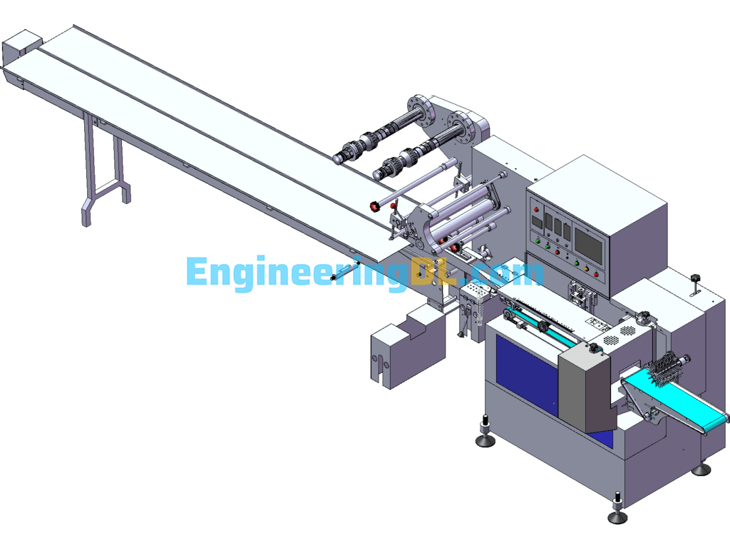 Automatic Pillow Packing Machine SolidWorks Free Download