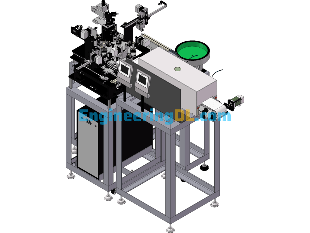 Automatic Core Component Bonding Machine (With Ceramic Heating Furnace) SW Design SolidWorks Free Download