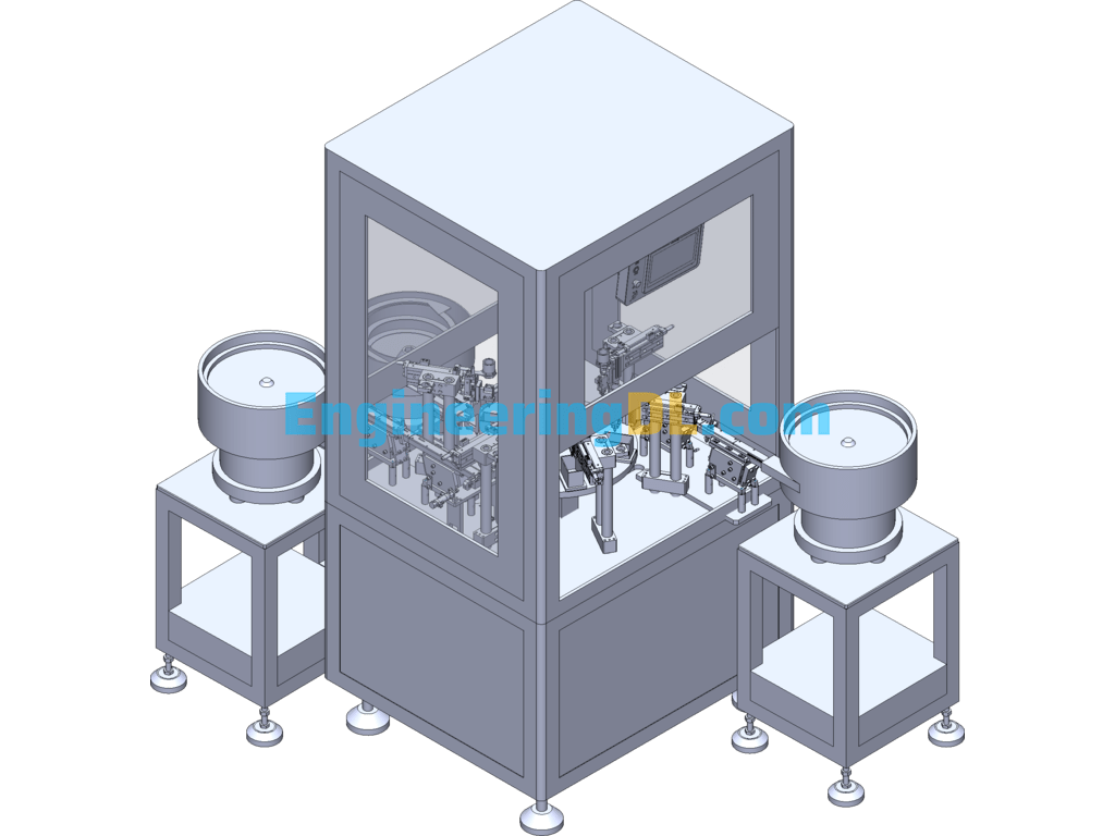 Automatic Faucet External Parts Assembly Machine SolidWorks, 3D Exported Free Download