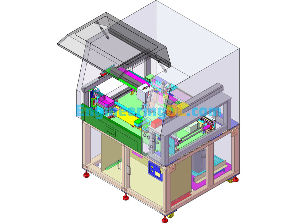 Automatic Coating Machine SolidWorks, 3D Exported Free Download