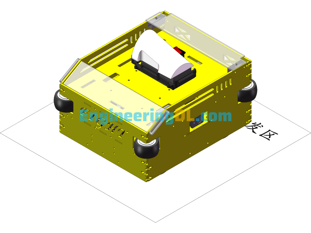 Automatic Laser Positioning Robot SolidWorks, AutoCAD, 3D Exported Free Download