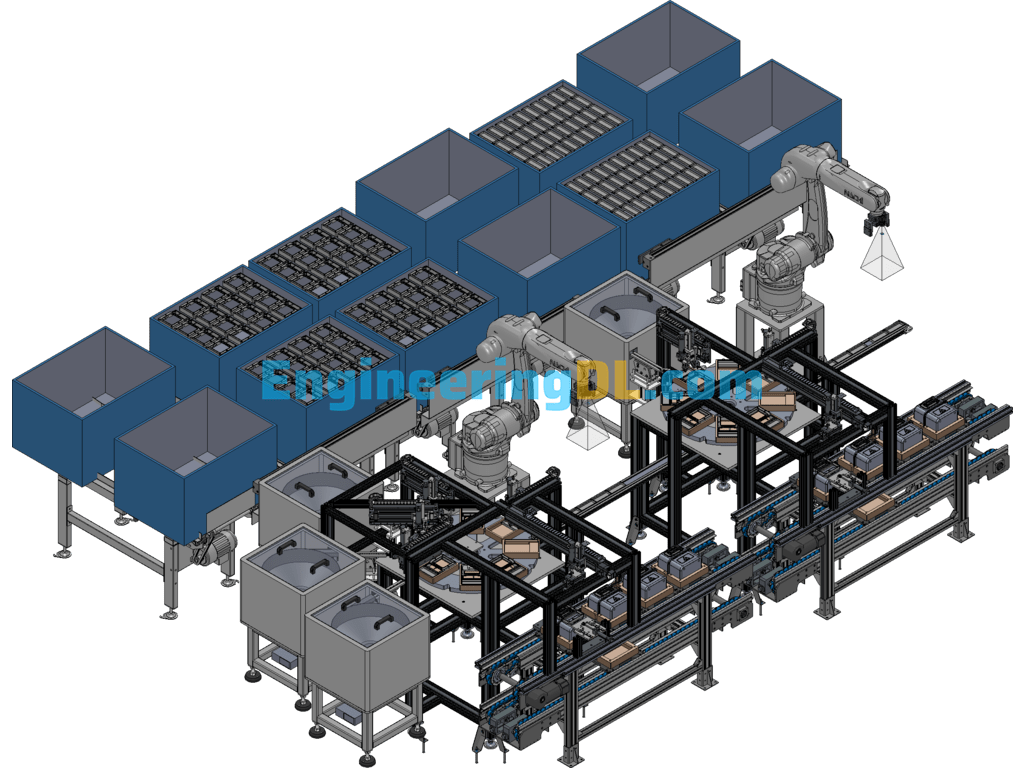 Fully Automatic Electricity Meter (NB Card Meter-IC Card Meter) Control And Upper Case Assembly Line SolidWorks Free Download