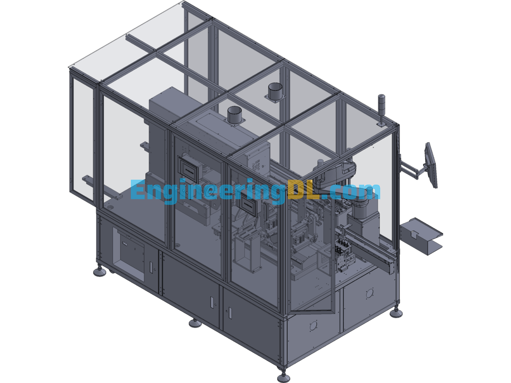 Automatic Pad Printing Machine 3D Exported Free Download