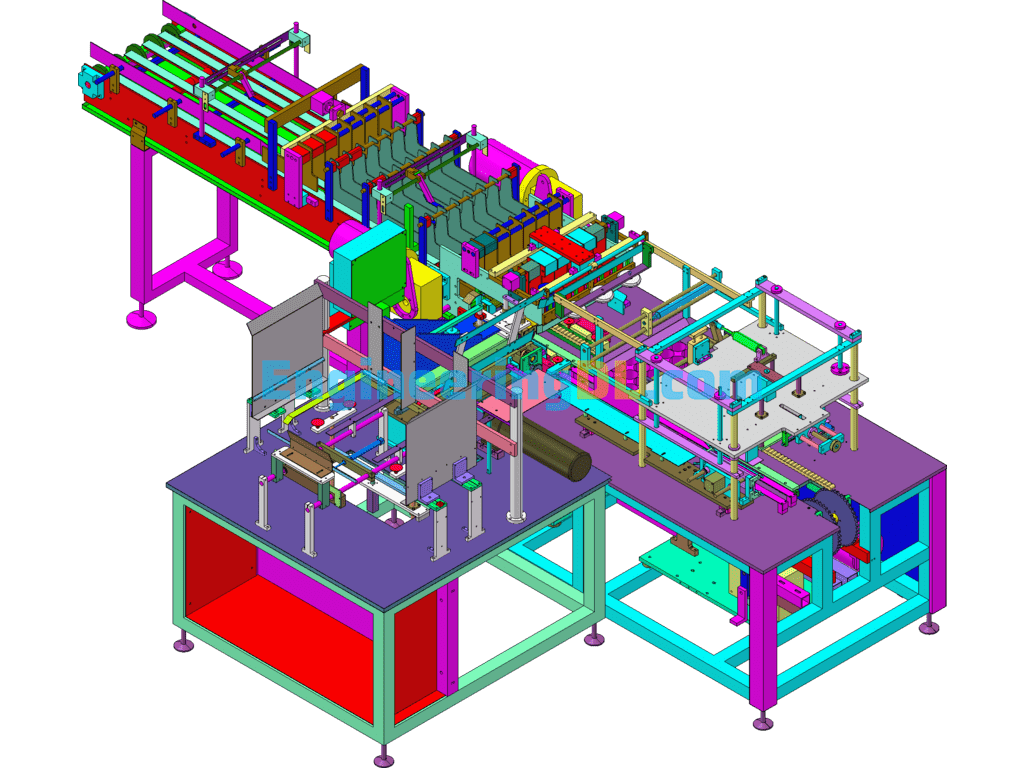 Automatic Carton Packaging Machine Design SolidWorks Free Download