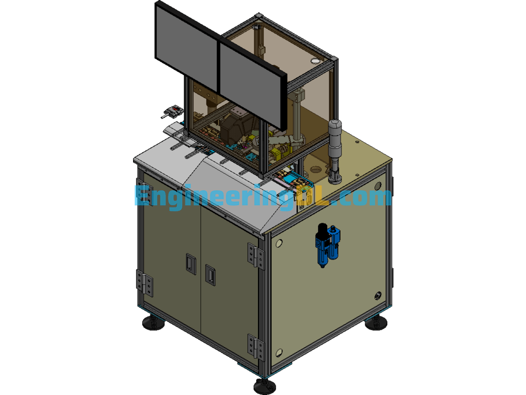 Automatic Wire Solder Joint Inspection Machine 3D Exported Free Download
