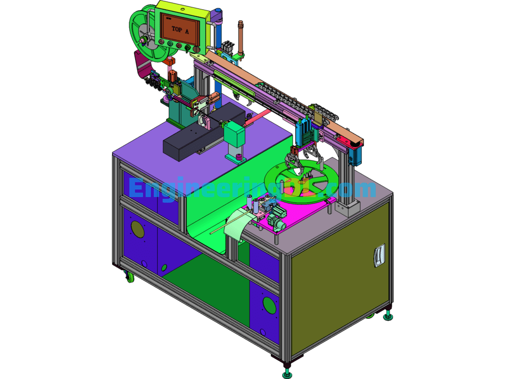 Automatic Wire Winding And Tying Machine (SW Design) SolidWorks Free Download