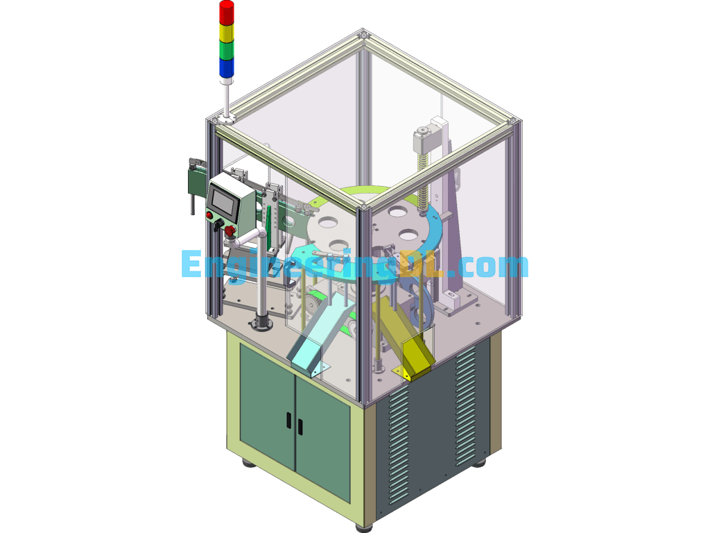 Automatic Bolt Inspection Machine SolidWorks, 3D Exported Free Download