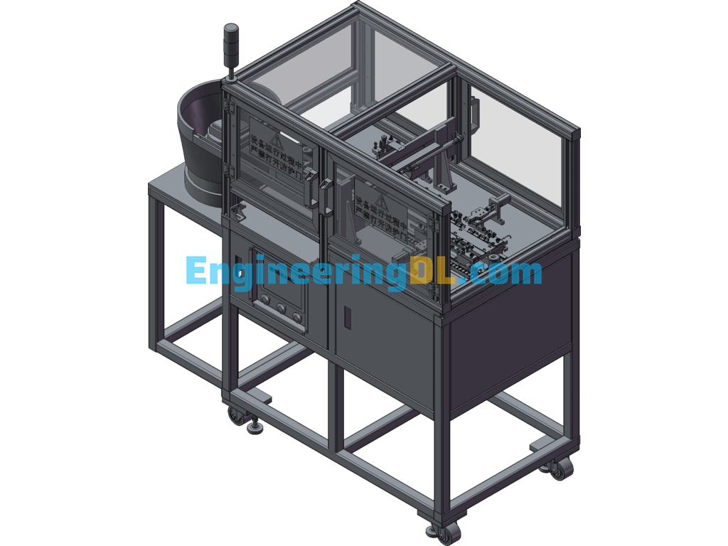 Automatic Nut Loading Machine SolidWorks, 3D Exported Free Download