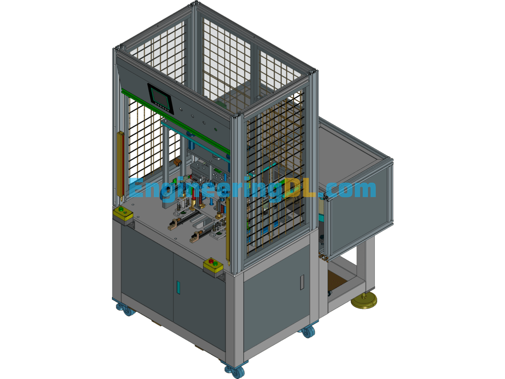 Automatic Nut Embedding Machine SolidWorks, 3D Exported Free Download