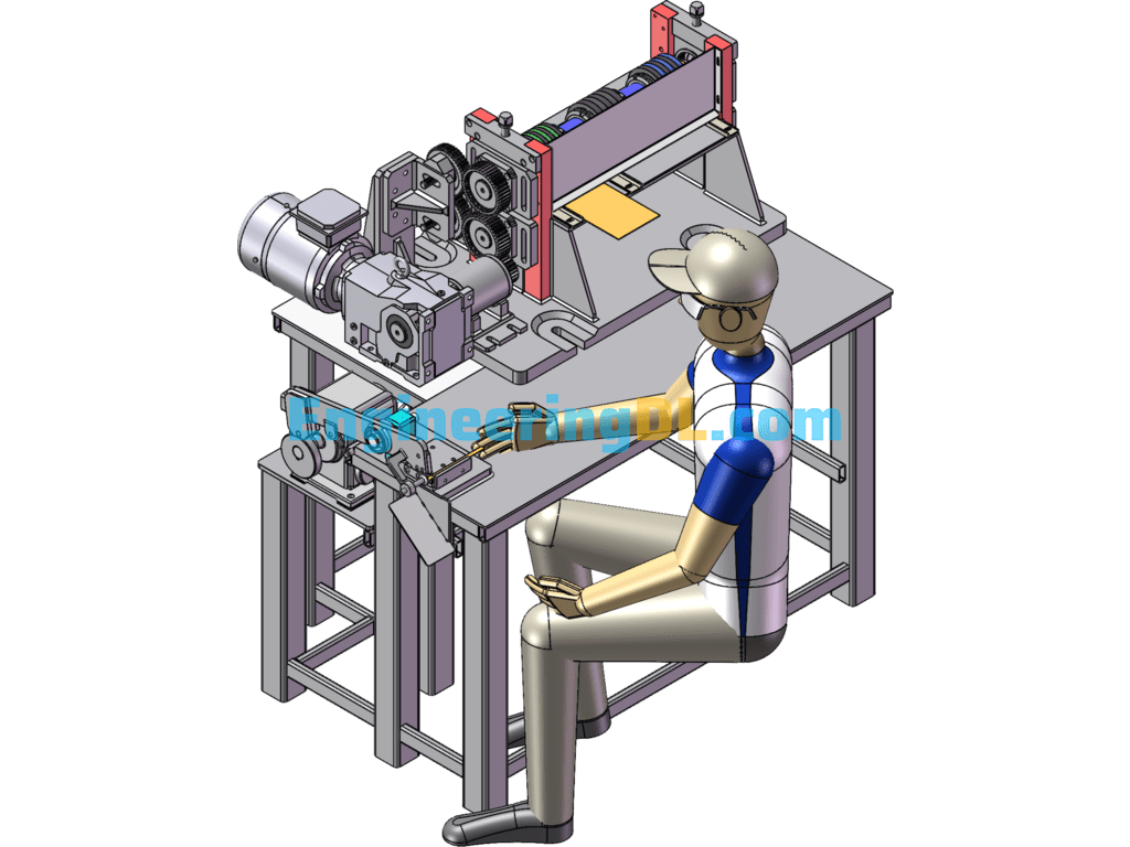 Automatic Cutting Machine Equipment SolidWorks Free Download