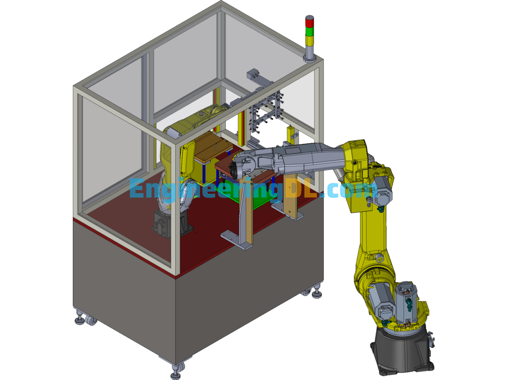 Automatic Laminating Machine AutoCAD, 3D Exported Free Download