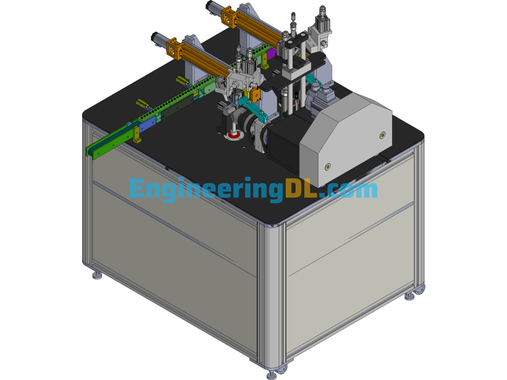 Automatic Rotor Winding Machine (CreoProE), 3D Exported Free Download