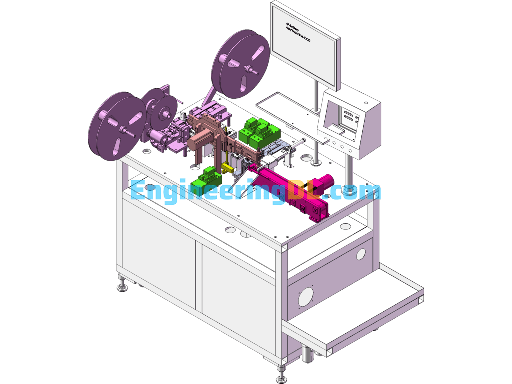 Automatic Connector Test Packing Machine SolidWorks Free Download