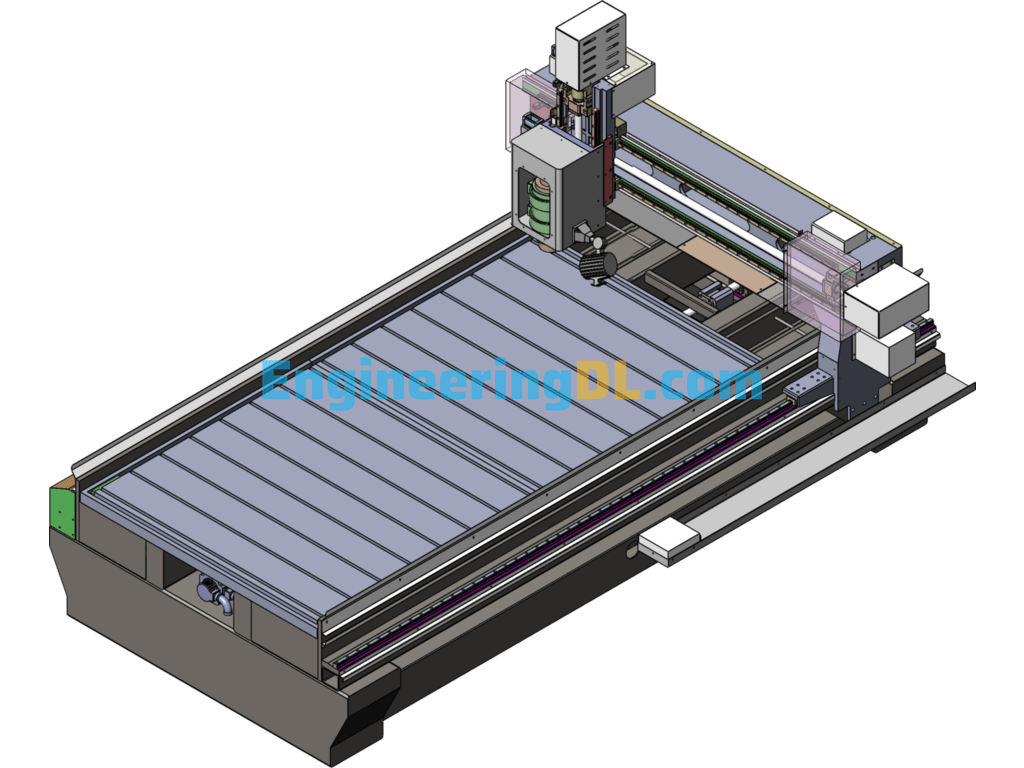 Automatic Aluminum Engraving Machine SolidWorks Free Download