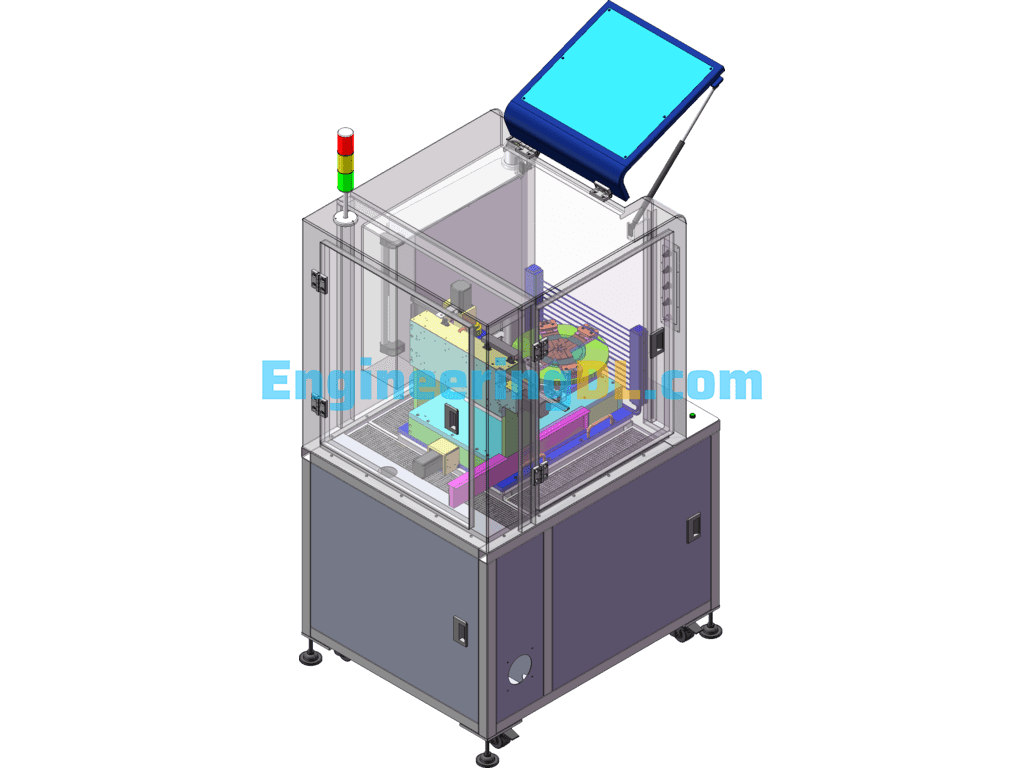 Automatic Milling Machine To Remove The Gate Equipment SolidWorks, 3D Exported Free Download