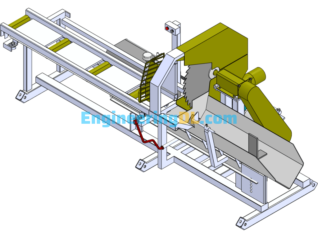 Automatic Sawing Machine SolidWorks Free Download