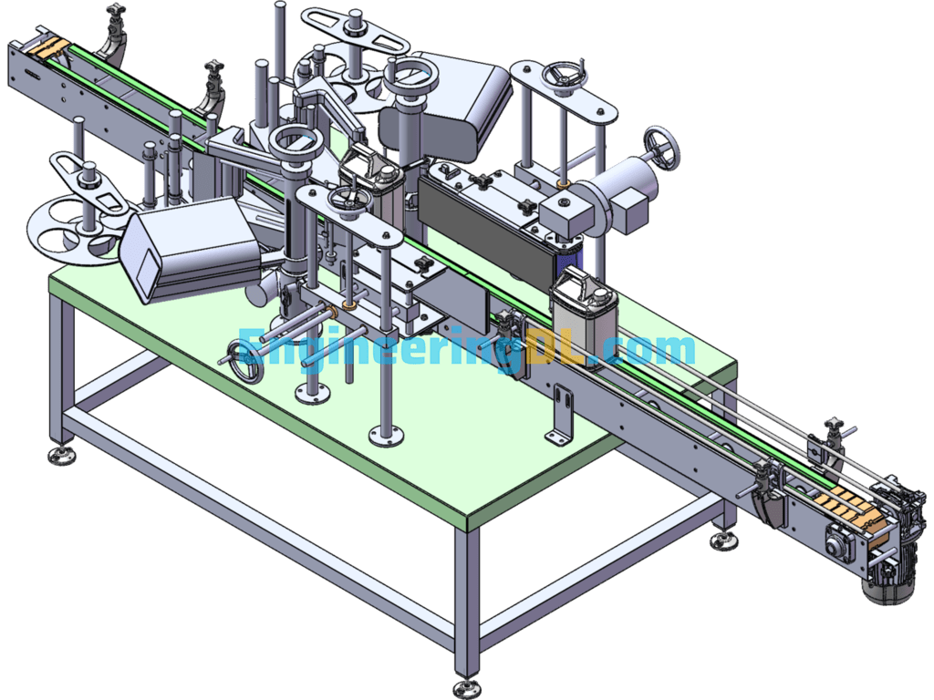 Full Self-Labeling Device Model SolidWorks, 3D Exported Free Download