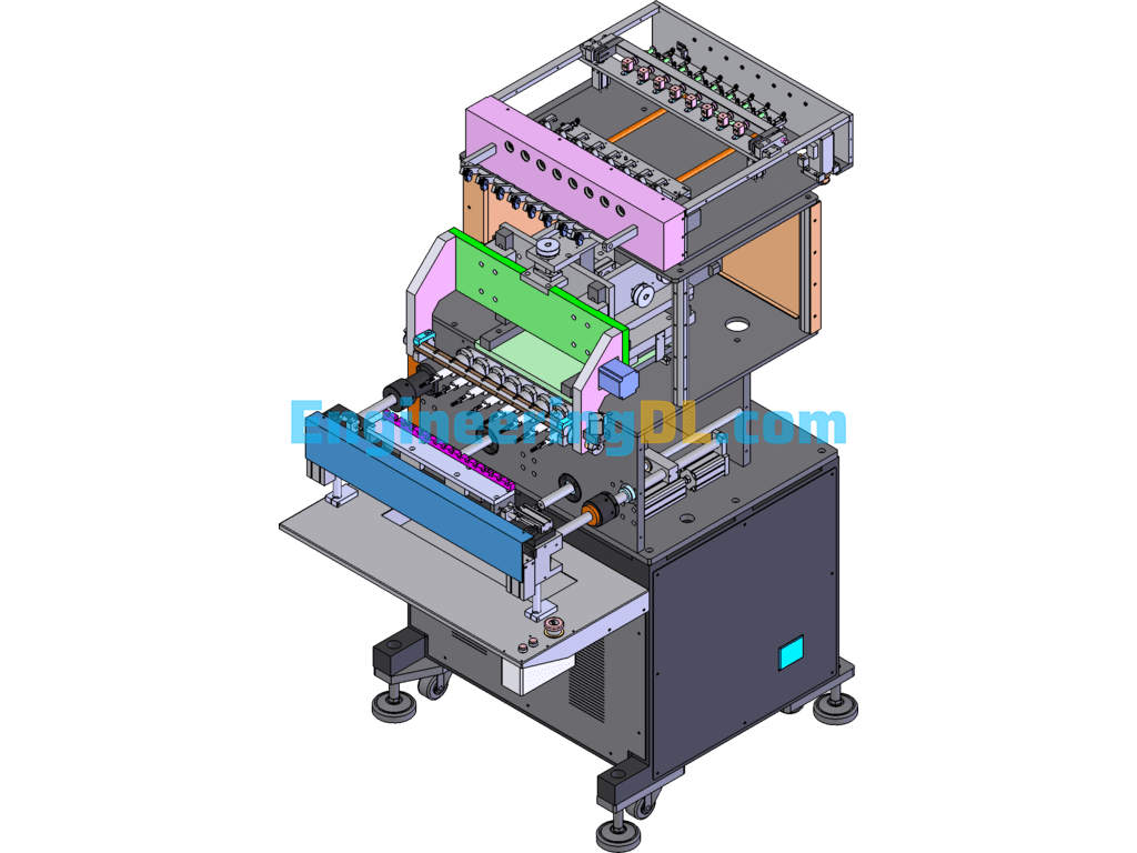 Eight-Axis Automatic Winding Machine SolidWorks Free Download