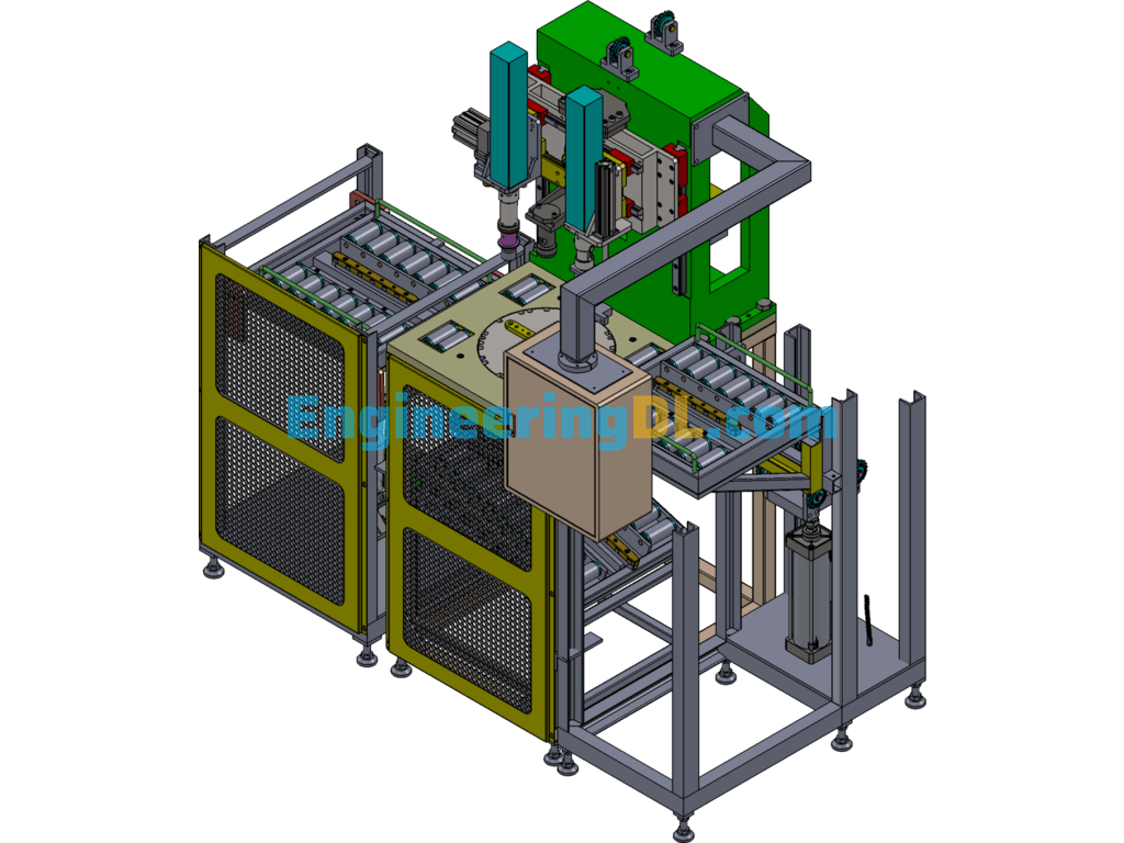 Hexagonal Nut Tightening Machine, Non-Standard Automatic Tightening Machine SolidWorks Free Download