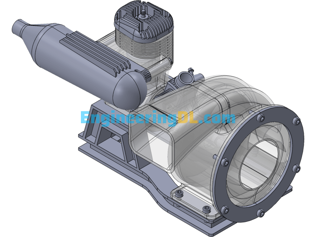 Internal Combustion Engine Driven Ventilator SW2013 3D Exported Free Download