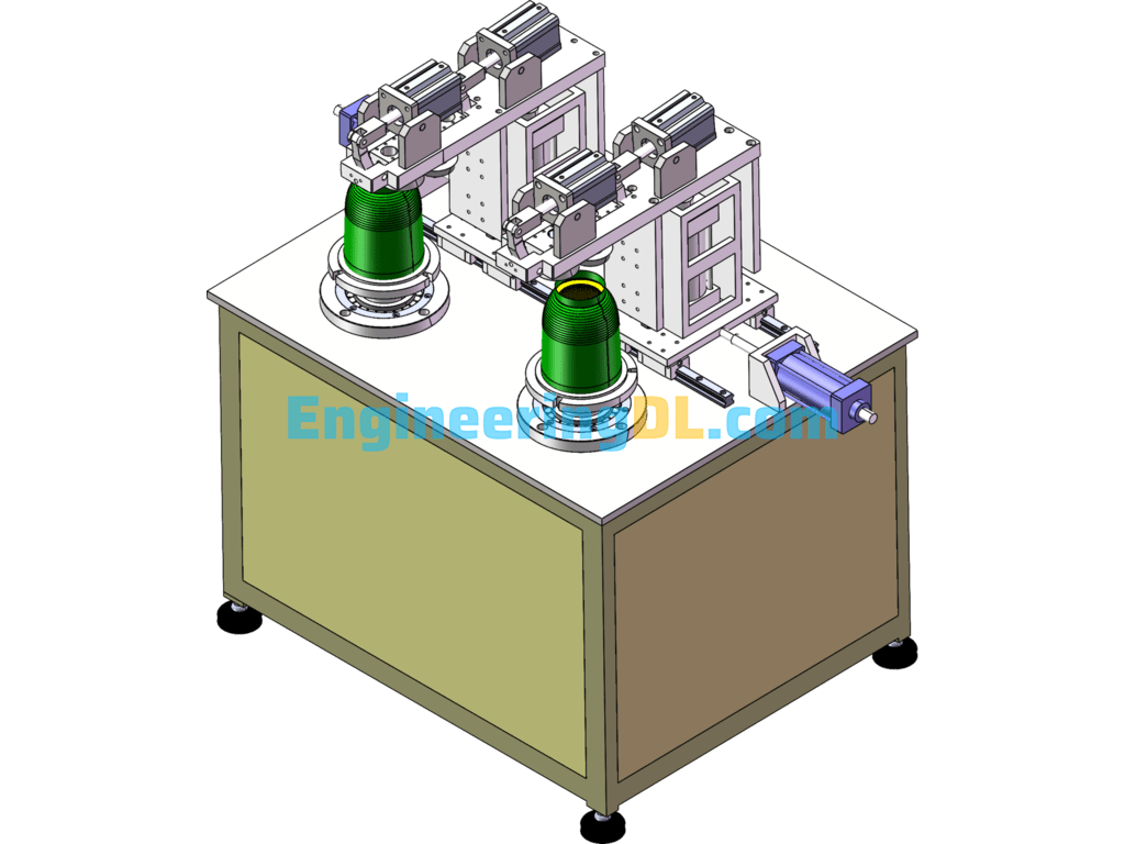 Stamped Parts Trimming Machine SolidWorks Free Download