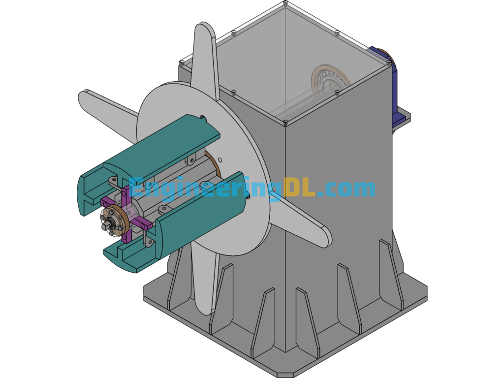 Punching Unit Uncoiler SolidWorks Free Download