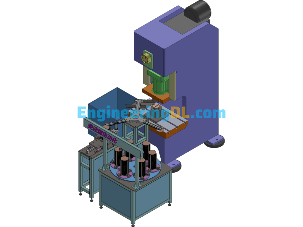 Rotary Feeder For Punching Machines 3D Exported Free Download