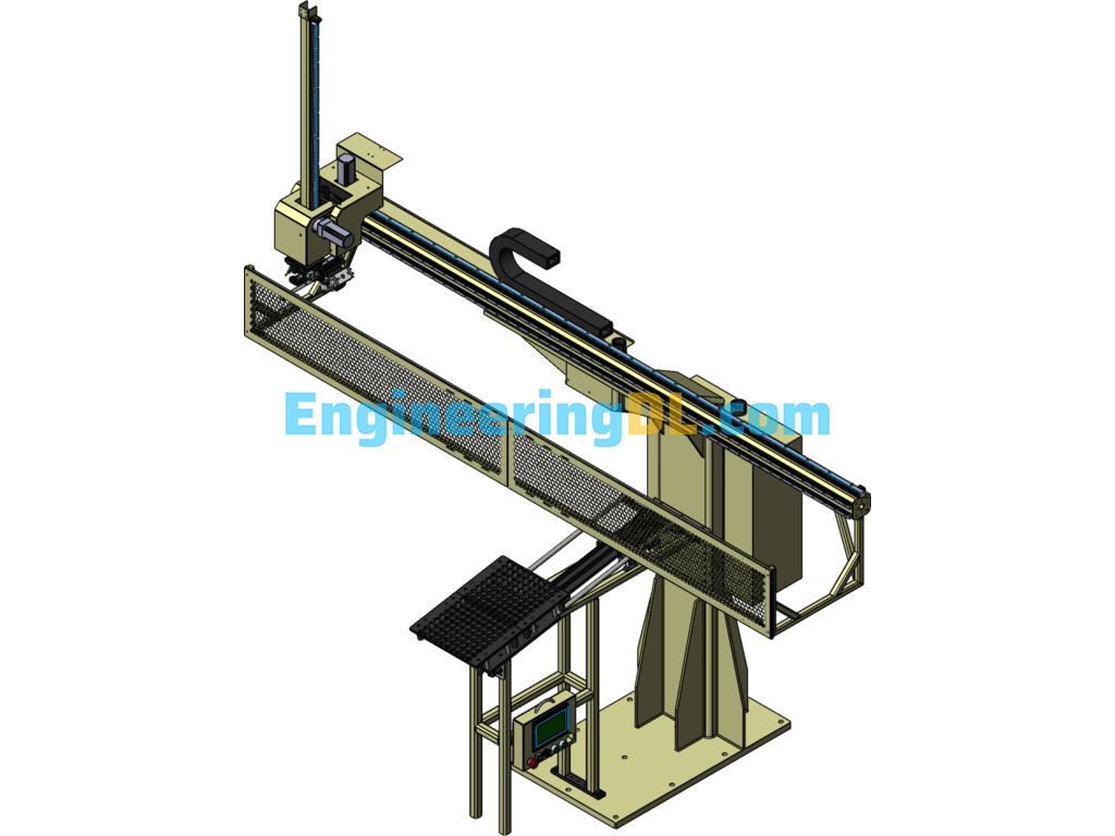 Punching Machine Manipulator, Non-Standard Machinery And Equipment Product Drawings SolidWorks, 3D Exported Free Download