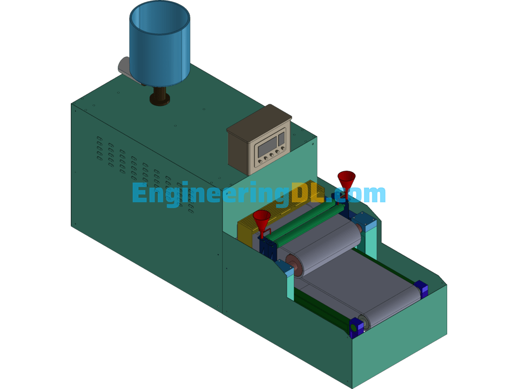 Cold Skin Machine Food Manufacturing Equipment 3D Exported Free Download