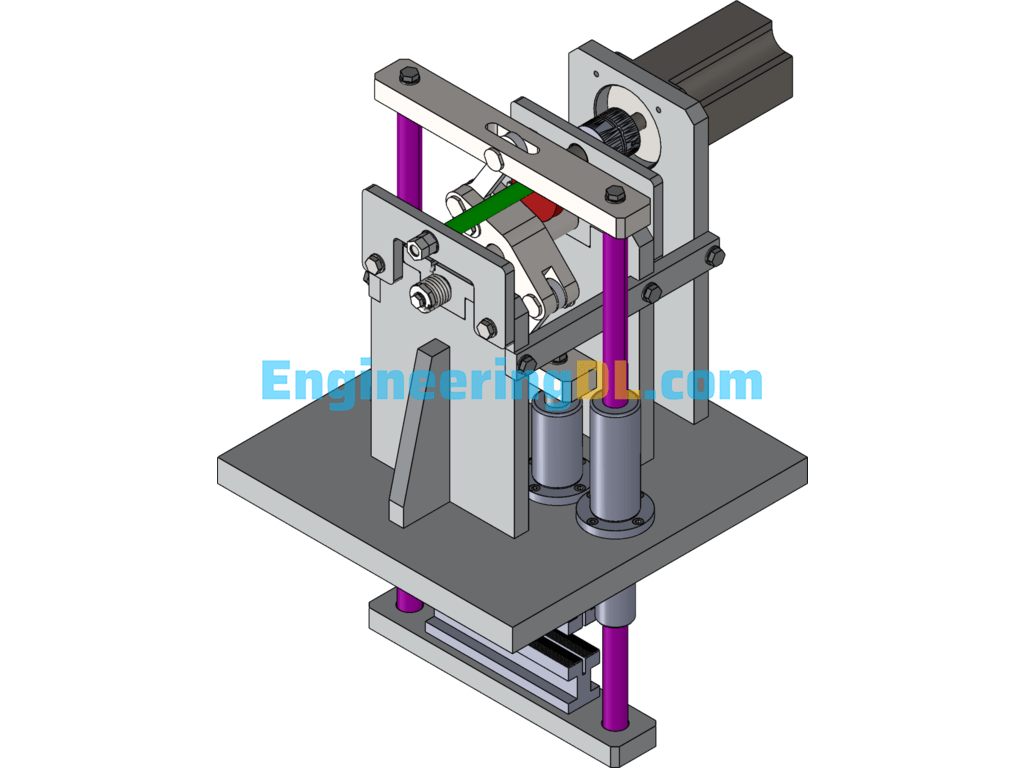 Reciprocating Mechanism Of Cam Type Packaging Machine SolidWorks Free Download