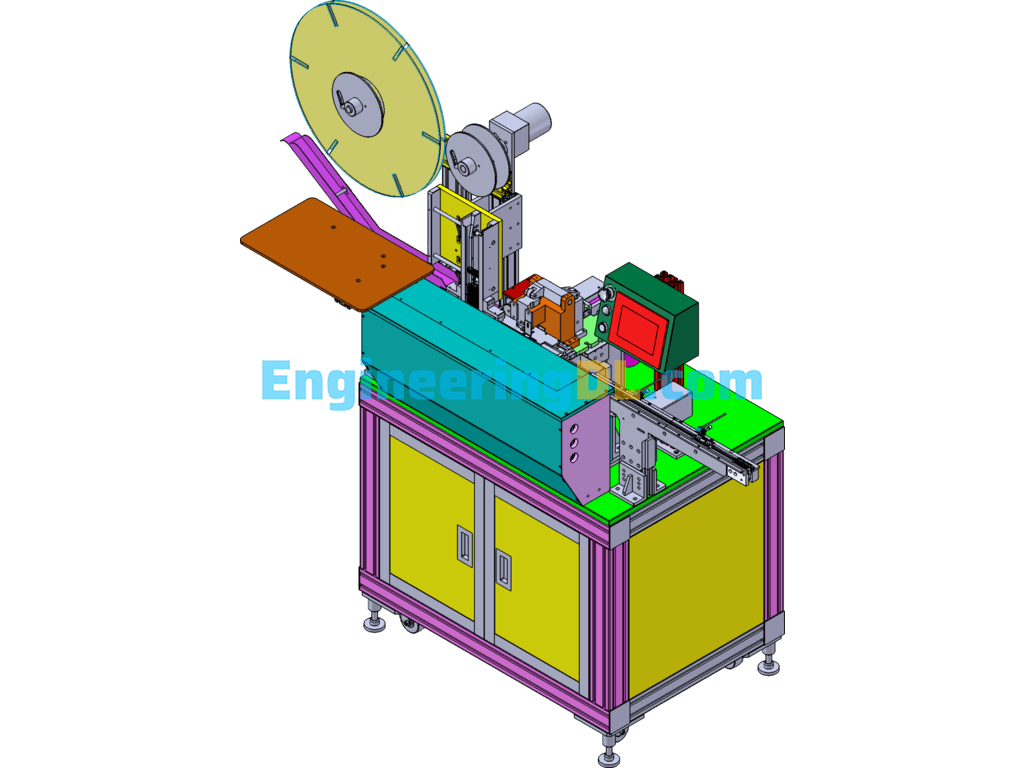 Cam Pinning Machine SolidWorks, 3D Exported Free Download