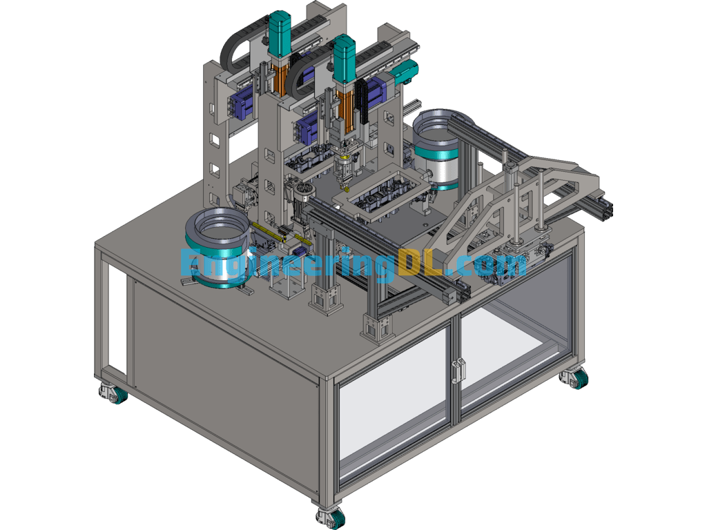 Camshaft Support Shackle Tightening Machine Non-Standard Automation Equipment SolidWorks, 3D Exported Free Download