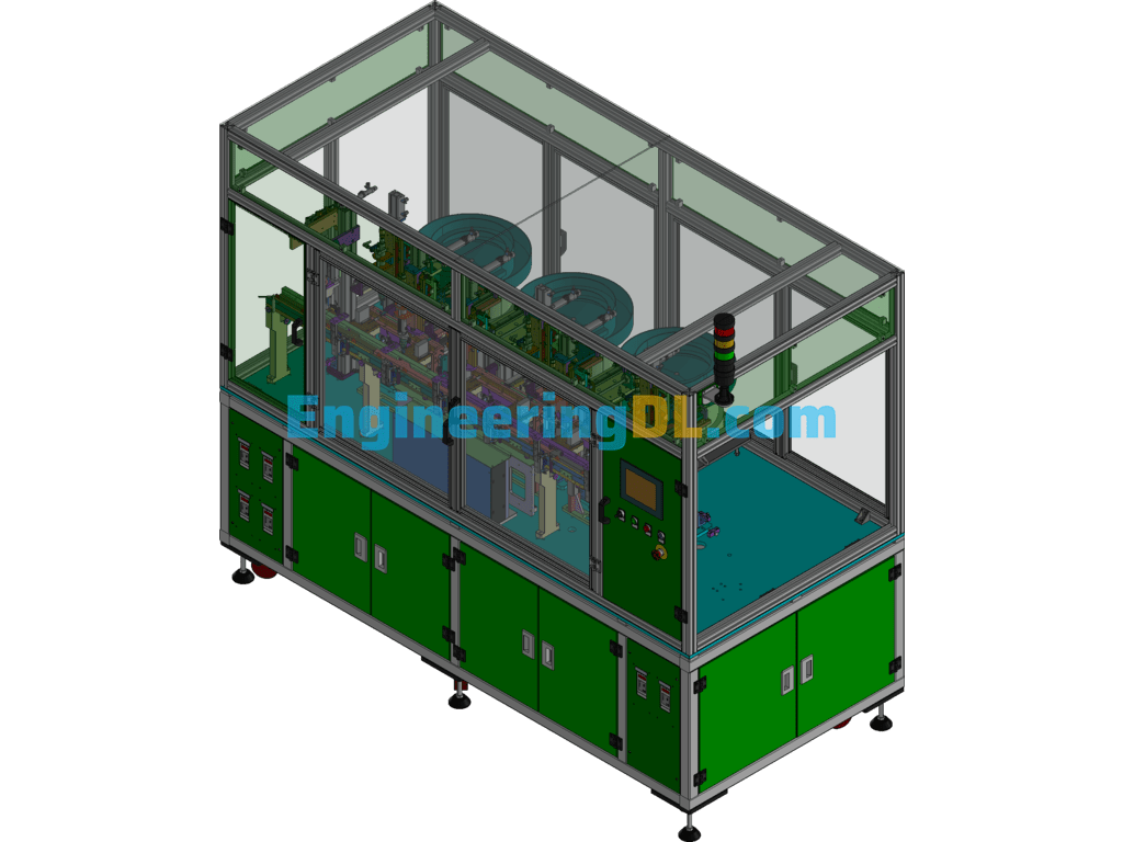 Cam Feeding Automatic Screw Punching Non-Standard Equipment 3D Exported Free Download