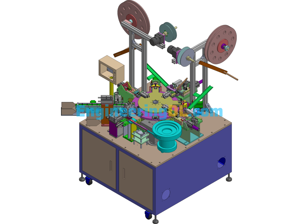 Indexing Plate Connector Assembly Machine Turntable Type Terminal Connector Assembly Machine SolidWorks Free Download