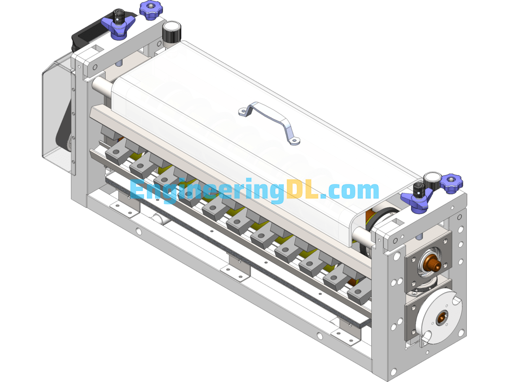 Slitting Machine Slitting Mechanism Classic Round Knife Slitting Mechanism SolidWorks, 3D Exported Free Download